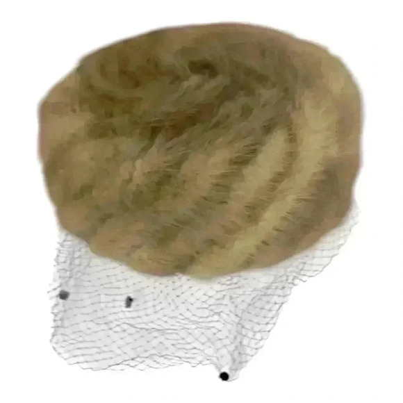 Vintage Mink pillbox hat - Picture 2 of 6